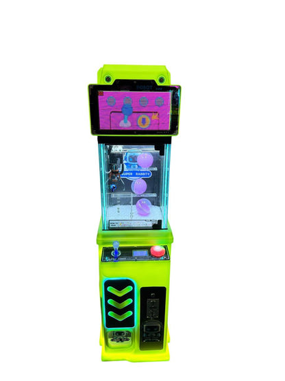 Máquina de garra Super Rabbit — Peluchera con monitor de 14"